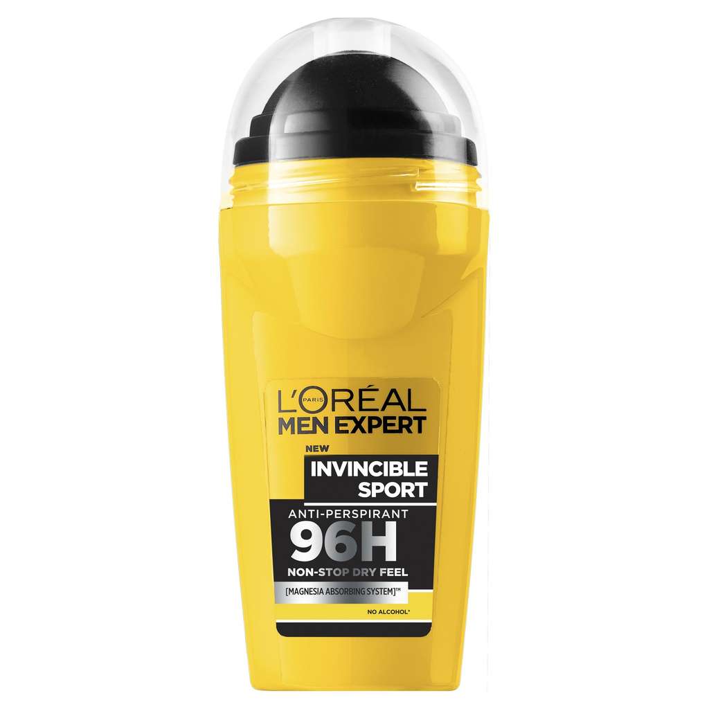 Pack of 6 L'Oréal Paris Men Expert Invincible Sport Anti-Perspirant Roll On Deodorant 50ml (£7.27 - £8.12 with applied voucher & s&s)