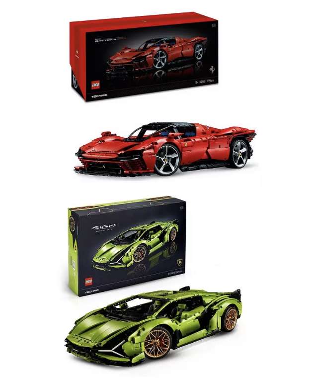 LEGO Technic Lamborghini Sián FKP 37 42115 / Ferrari Daytona SP3 42143 £233.99