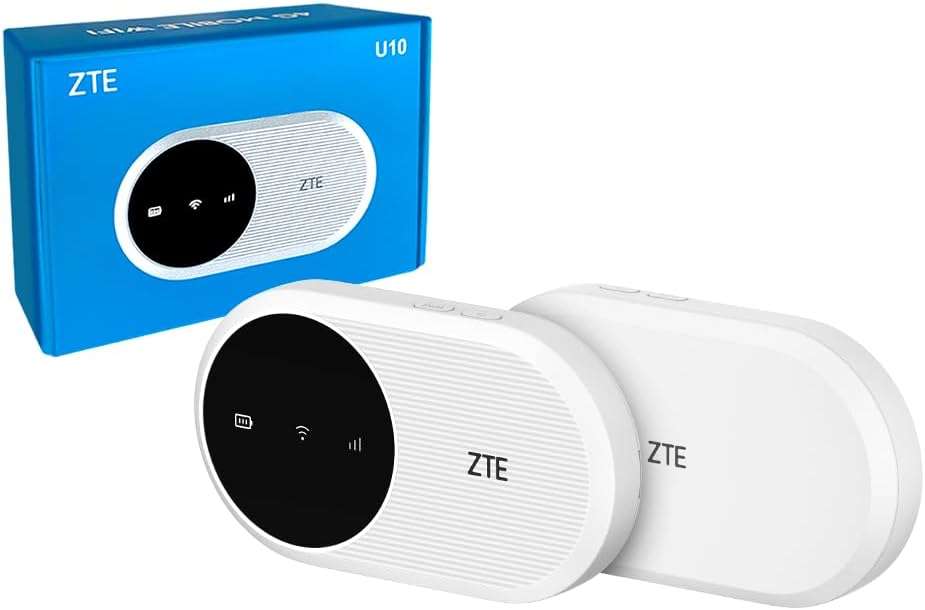 ZTE U10 4G+ Mobile Wi-Fi Router, LTE Advanced Low-Cost Portable Travel WiFi Hotspot @ eFones (UK VAT Registered) / FBA