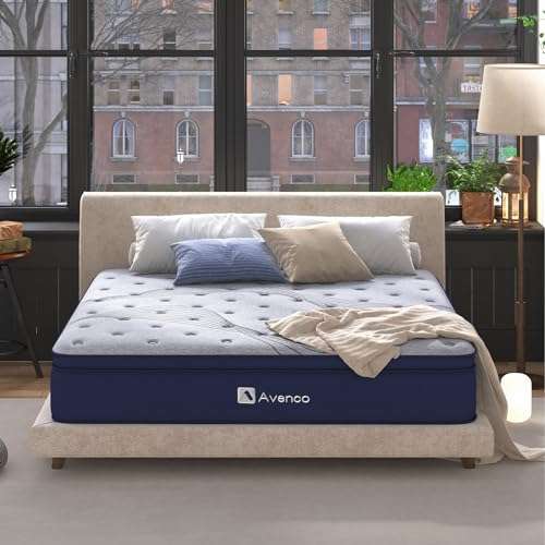 Avenco King Size 22cm Pocket Sprung Bamboo Foam Hybrid Mattress